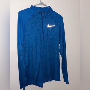 Nike Blue Heather Dri‑Fit Running Top